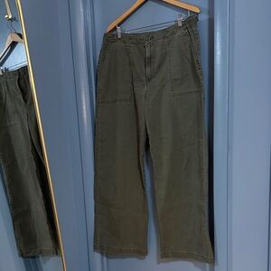 Levi's Olive Green Wide Leg Pants